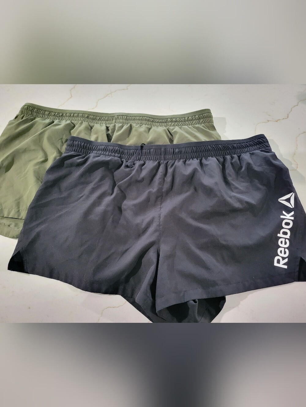 Reebok Women's Athletic Shorts - Black & Olive